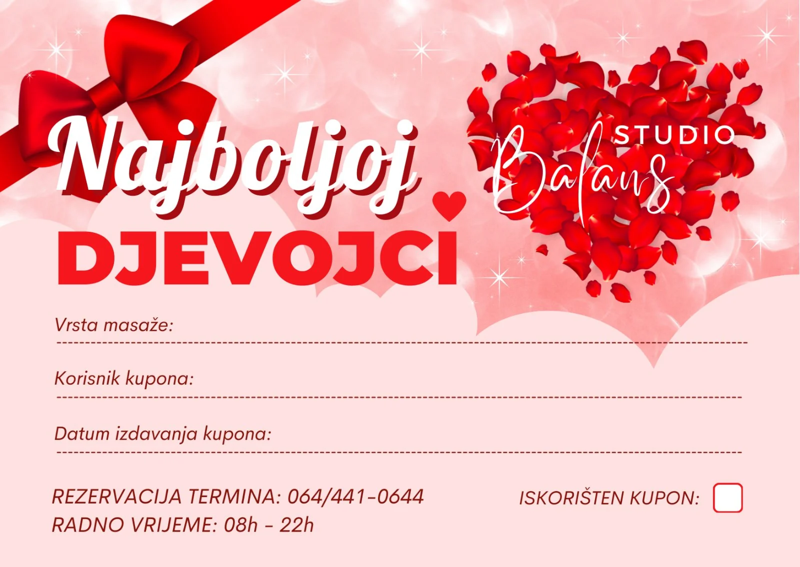 Poklon bon Studio Balans – dizajn girlfriend pink Poklon bon Studio Balans – dizajn girlfriend pink